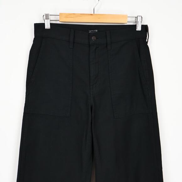 J.Crew Camp Pocket Wide Leg Pant Black Size 25 NWT - Picture 2 of 7